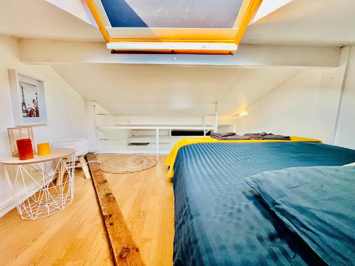 Parc Buttes Chaumont - Studio Mezzanine Paris Appartement Buitenkant foto